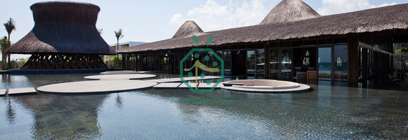 Resort Hotel Artificial Reed Thatched Roof Restaurant