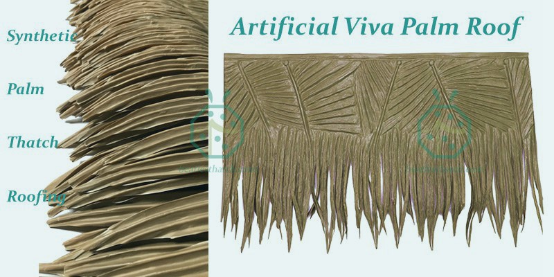 Synthetic Nipa Palm Thatch Roofing For Cottage Building