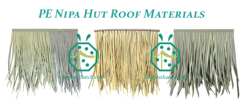 Tiki Hut Thatch Roofing Covering With PE Thatch Panel