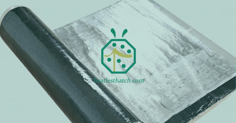 Waterproof membrane for DIY artificial thatch roofing installation