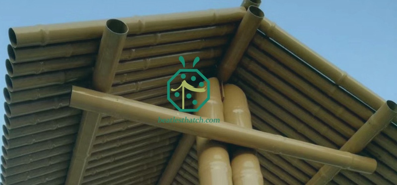 Iron bamboo stick roof for garden patio gazebo construction