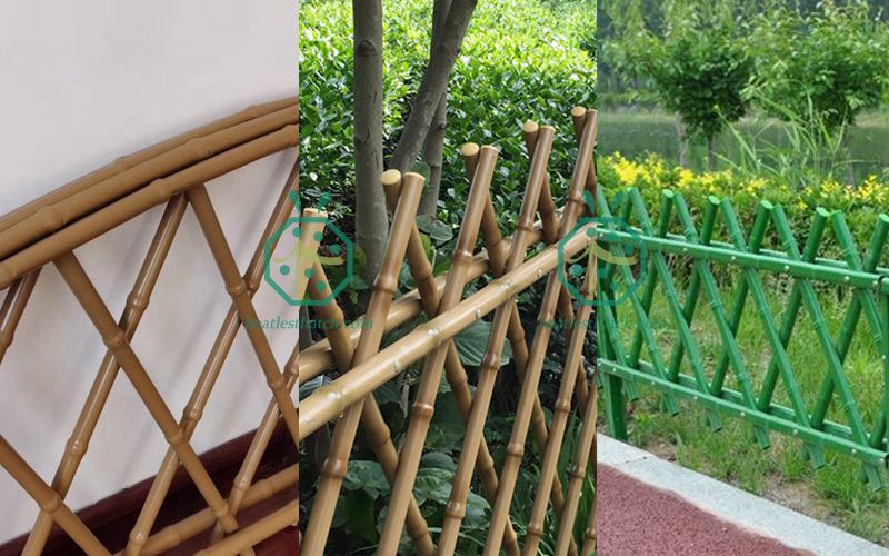 Steel bamboo fence