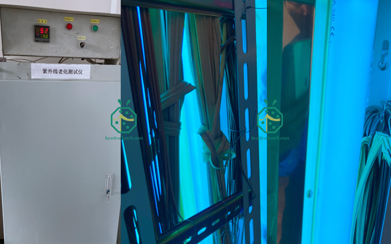 UV-beständige Prüfgeräte zur Sicherstellung der hohen Qualität von synthetischen Alang-Alang-Strohdacheindeckungsmaterialien