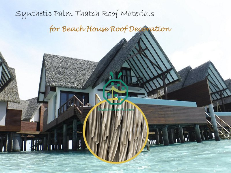 Synthetische Palmenstroh-Dachmaterialien für die Dachdekoration von Strandpalapa-Häusern