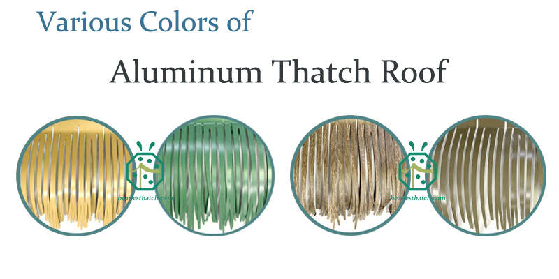 Verschiedene Farben von Metallstrohdächern aus China Exporteur