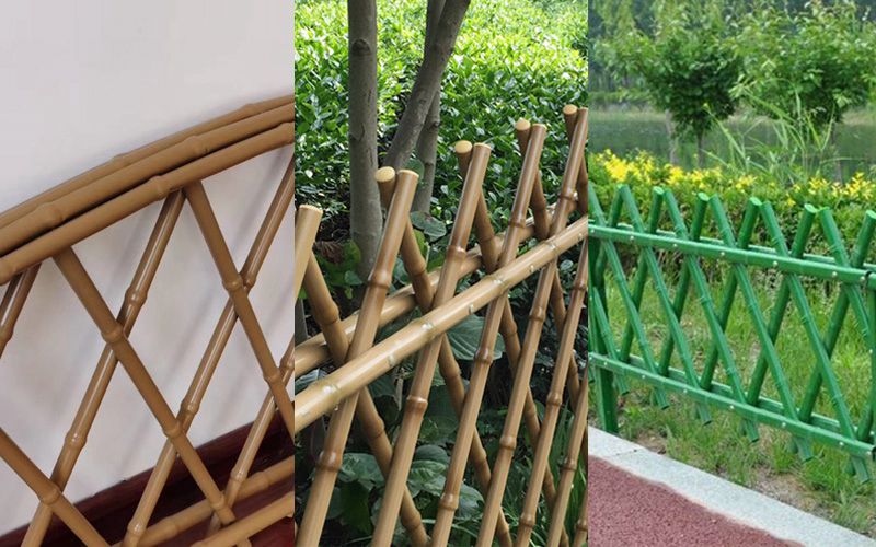 Bambuszaun aus Eisen