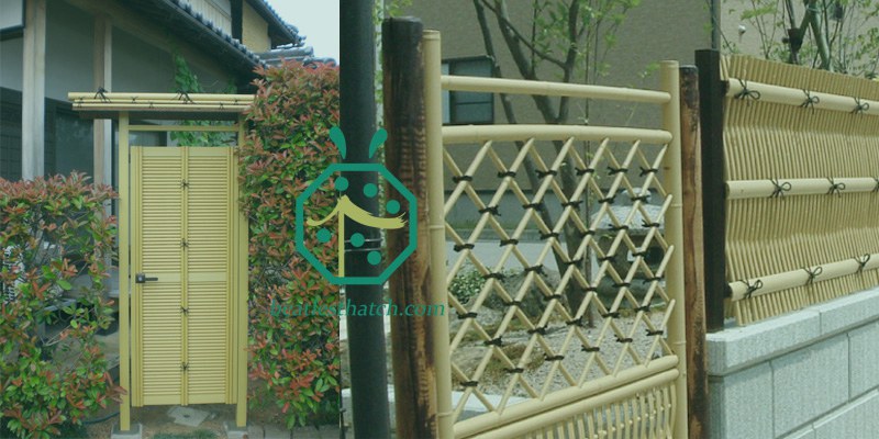 Plastic Bamboo Sticks For Outdoor Garden Fencing