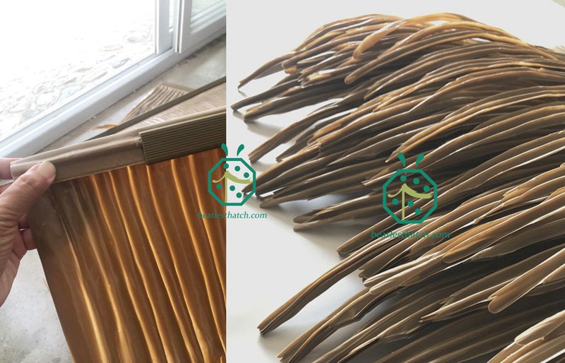 synthetic palm thatch roofing