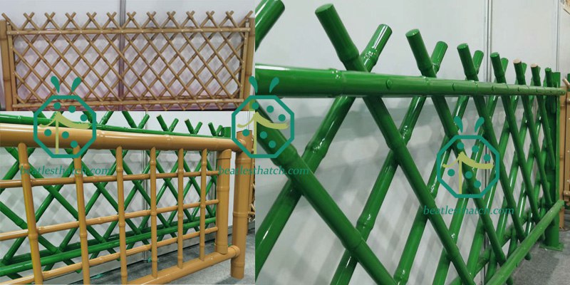 Landscape Iron Bamboo Fence Panel For Tree Hut House