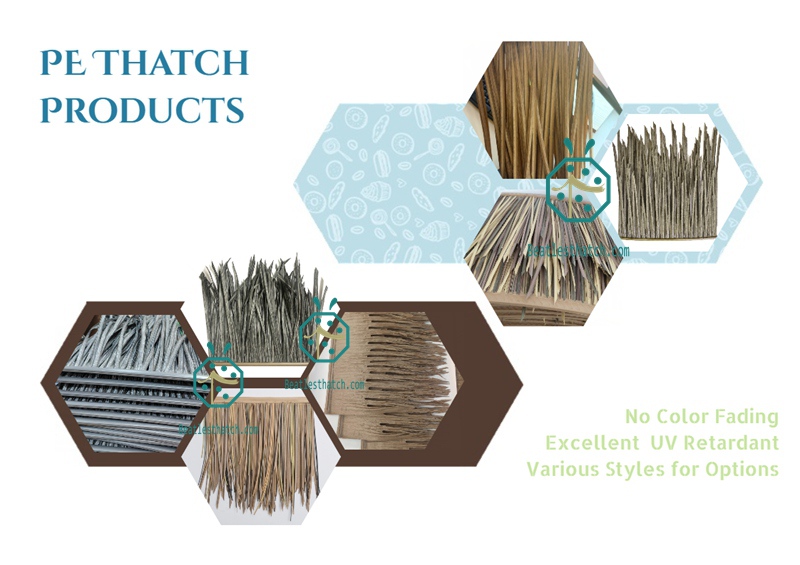 Artificial reed leaf thatch roof for gazebo building Artificial reed leaf thatch roof for gazebo building