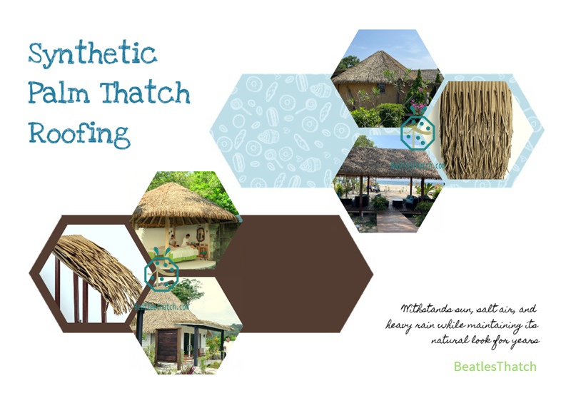 Synthetic palmex thatch roofing supplier from China