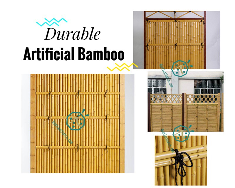 Synthetic bamboo panel for theme park, landscape design, yard, garden fence design Synthetic bamboo panel for theme park, landscape design, yard, garden fence design