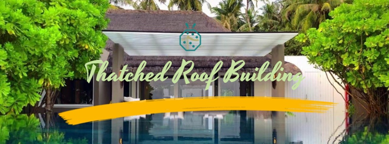 Fireproof Artificial Thatch Roof Tiles For Resort Hotel Outdoor Restaurant Design
