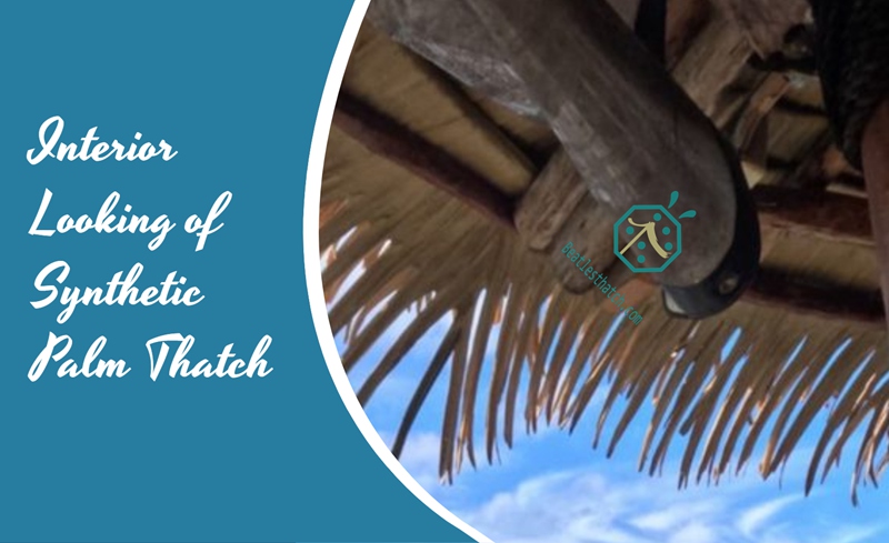Interior view of palmex synthetic palm thatch roof Interior view of palmex synthetic palm thatch roof