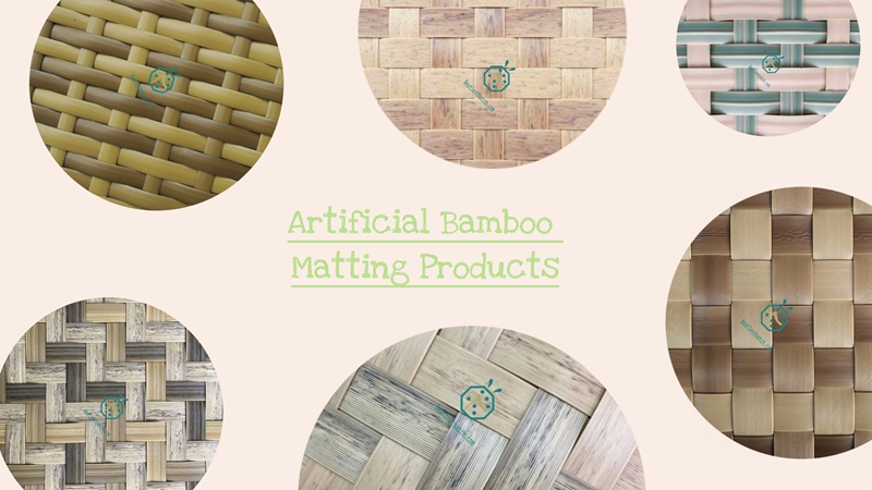 Synthetic bamboo wall panels