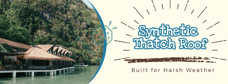 Synthetic nipa roof for bahay kubo buildings in Philippines