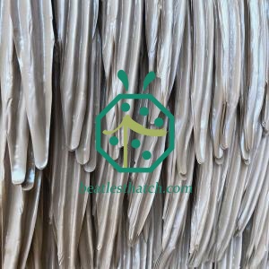 Artificial palm leaf thatch panels