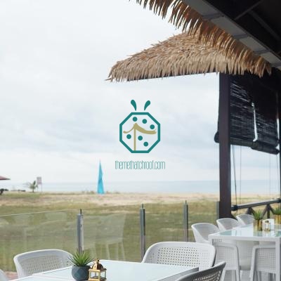 Künstliche Palmdachsystemlösung aus gemischten Materialien für Tourismusrestaurant