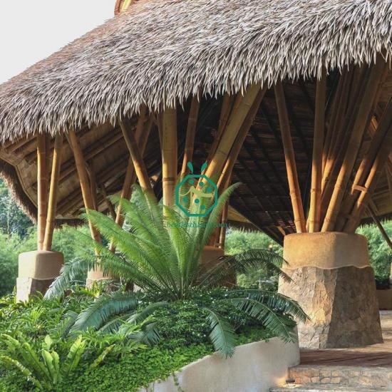 UV Retardant Artificial Thatch Roof Material Supplier For Fiji