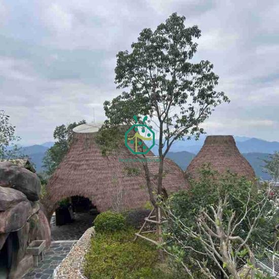 Puerto Rico Artificial Tiki Hut Thatch Roof For Private Residential House Decoration