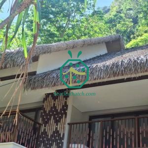 Philippinisches Bahay Kubo Design mit synthetischem Strohdach