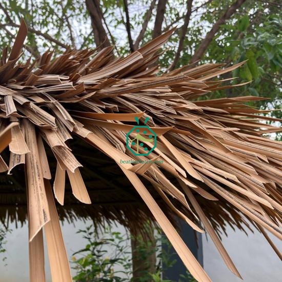 Architecture Malagasy House with Artificial Thatch Roof Panels Madagascar