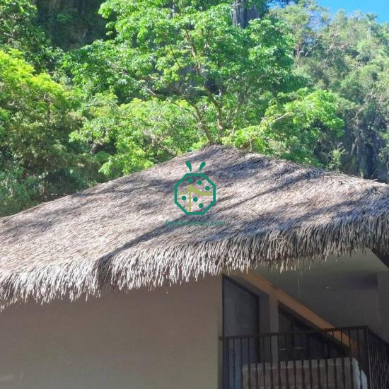 Architecture Malagasy House with Artificial Thatch Roof Panels Madagascar
