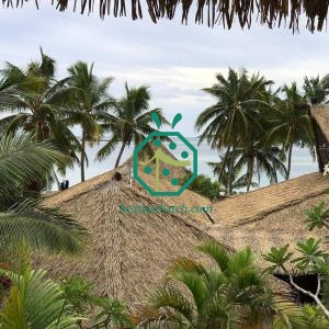 Synthetic Palm Leaf Thatched Roof for Resort Bohio Houses