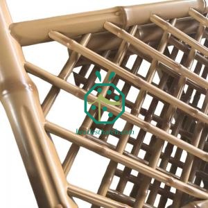Tropical Looking Iron Bamboo Tubes For Backyard Garden Fencing Screen Decoration