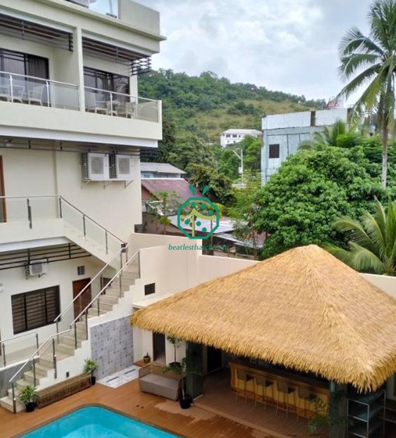 Philippinen Coron Island Coffee Bar Nipa Palm Thatch Roof Project