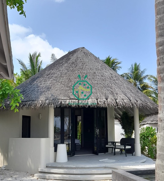 Malediven Resort Beach Mock-up Villa Synthetisches Cadjan-Strohdach