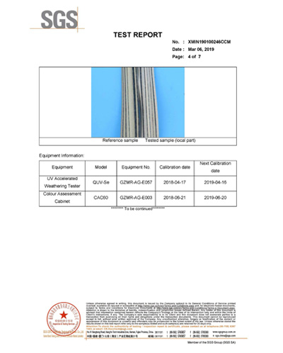 Testbericht über vertikale Verbrennung und Verfärbung für Strohdach