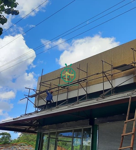 Plastikbambusplatte für Supermarkt-Dekoration in Philippinen