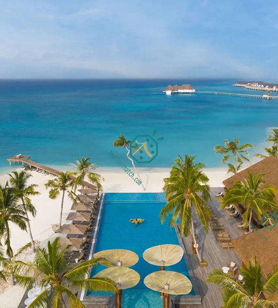 Xiamen Beatles verwandelt das Luxusresort Meyyafushi auf den Malediven mit hochwertigem synthetischem Reet und Bambusmatten